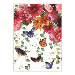 Torchon 100% coton - Sweet Floral Melody