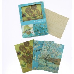 Pochette 12 cartes & 12 enveloppes (3 motifs) - Van Gogh