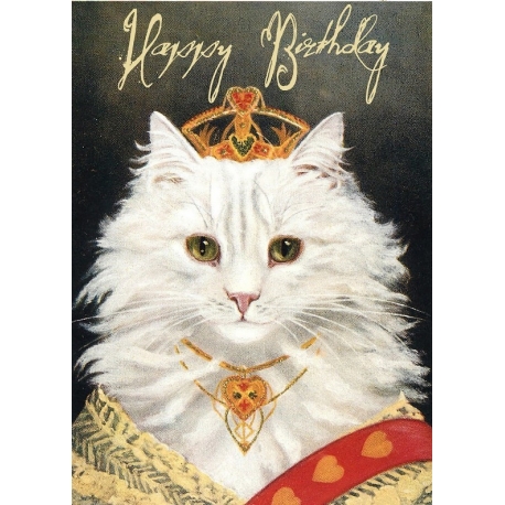 Carte double GM et enveloppe - Happy Birthday - King Cat