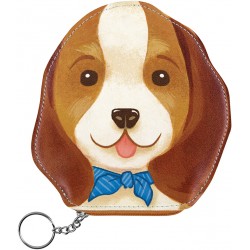 Trousse porte clés aspect cuir - Pets Beagle