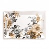 Plateau rectangulaire mélamine grand modèle - Gardenia*