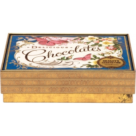 Boîte rectangulaire MM en métal - Nostalgia - Delicious Chocolates