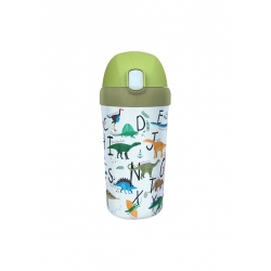 Gourde enfant avec paille 400ml Dinosaurs - Bioloco Plant Kids Cup