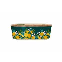 Lunch box 500ml en matiere vegetale Lemons - Bioloco Plant