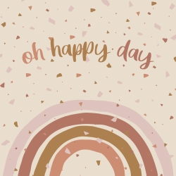 20 Serviettes 100% Bambou 33x33 cm Oh Happy Day - Chic Mic
