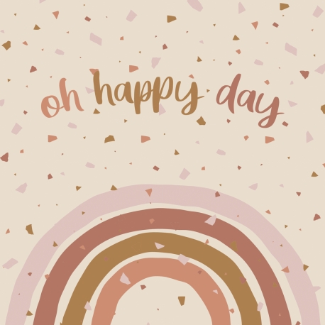 20 Serviettes 100% Bambou 33x33 cm Oh Happy Day - Chic Mic