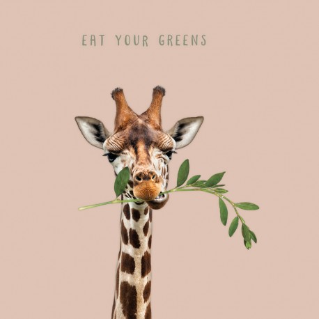 20 Serviettes 100% Bambou 33x33 cm Eat your Greens - Chic Mic