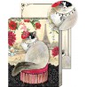 Pocket carnet de notes aimanté - Fancy Paris cat