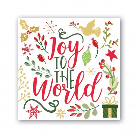 Cocktail napkin - Joy to the World