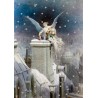 Christmas card - Angle Santa Claus