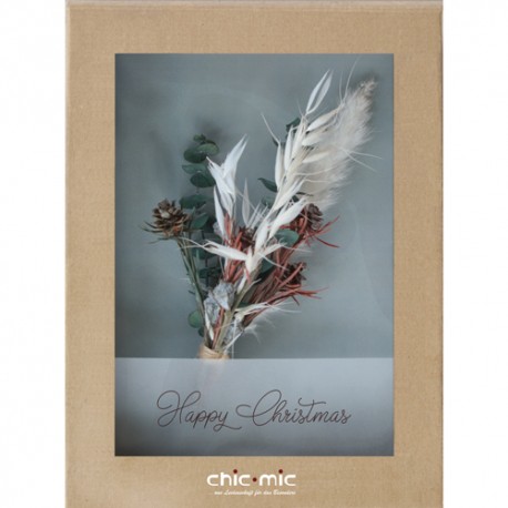 Coffret fleurs séchées Happy Christmas - Chic Mic