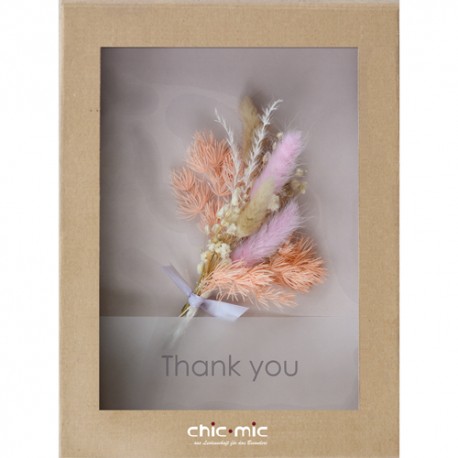 Coffret fleurs séchées Thank You - Chic Mic