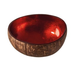 Deco Coconut Bowl Shiny Red - Chic Mic