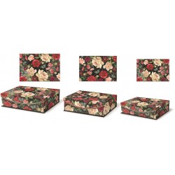 Set de 3 boîtes rectangulaires gigognes GM - Moody Floral