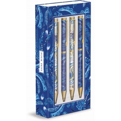 Boxed pens - Azure Peacock