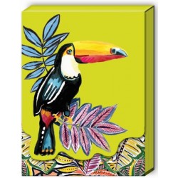 Pocket notepad - Lime Toucan