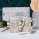 Coffret cadeau de 2 mugs en porcelaine - Bachelors Button 
