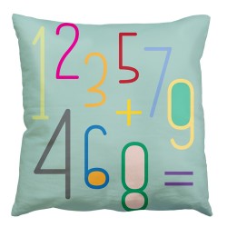 Organic cotton pillow Numbers - Chic Mic