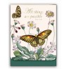 Pocket carnet de notes aimanté - Daisy Butterflies