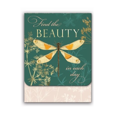 Pocket carnet de notes aimanté - Beauty Dragonfly