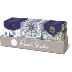 Brooch notepads prepack - Azure Peacock