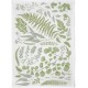 100% organic cotton tea towel Green Leaves of Chic Mic