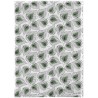 Torchon en coton biologique 50x70 cm Line art Leaves - Chic Mic
