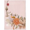 Organic Kitchen Towel Orange Flowers Wreath - Chic Mic