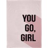 Torchon en coton biologique 50x70 cm You Go Girl - Chic Mic
