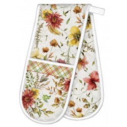Double oven glove - Fall Leaves & Flowers