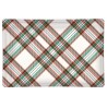 Rectangle glass soap dish - Vintage Plaid