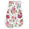 Gant de four double en coton - Blush Peony