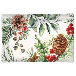 Rectangle glass soap dish - White Spruce