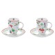 Coffret 2 tasses café 50 ml en porcelaine - Ready for Christmas