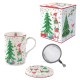 Coffret tisanière 350 ml en porcelaine - Ready for Christmas