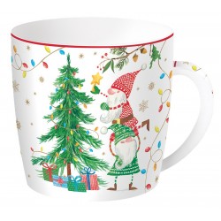 Coffret mug 350 ml en porcelaine & boîte métal - Ready for Christmas 