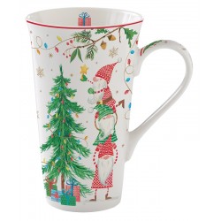 Coffret mug géant 600 ml en porcelaine - Ready for Christmas 