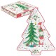 Coffret plat forme sapin en porcelaine - Ready for Christmas 