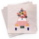 20 Serviettes 100% Bambou 33x33 cm Christmas Car - Chic Mic