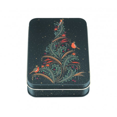 Boîte rectangulaire PM en métal - Robins - Sara Miller London Noël