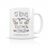 Mug ceramic 350ml - I love you de tout mon coeur