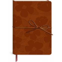 Carnet de notes couverture cuir vegan - Batik Botanicals (Floral) 