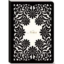 Carnet de notes couverture souple- Luxe Lace (black border)
