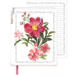Journal with pen (peony)- Notable Floral