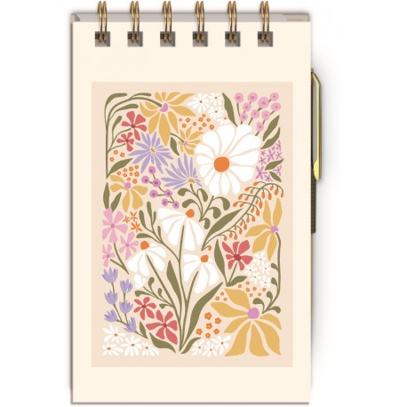 Jotter with pen (wildflowers)- Flower Market