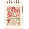 Spiral notepad with pen (Camelia)- Flower Market