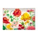 RECTANGLE GLASS SOAP DISH - Poppies and Posies