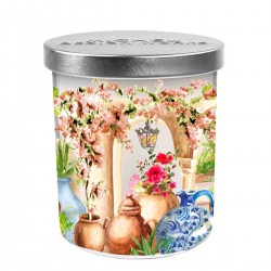 Candle jar & lid - Tuscan Terrace