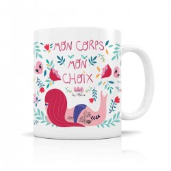 Mug ceramic 350ml - Mon corps mon choix 