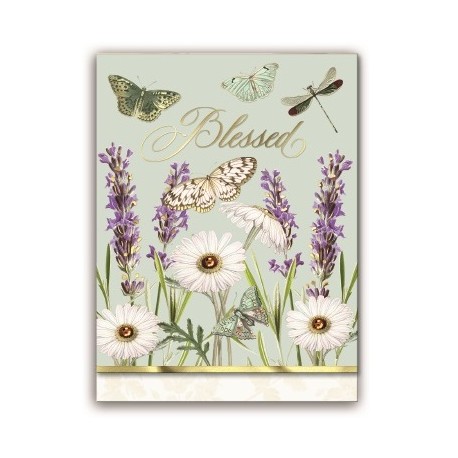 Pocket carnet de notes aimanté - "Blessed" Lavender